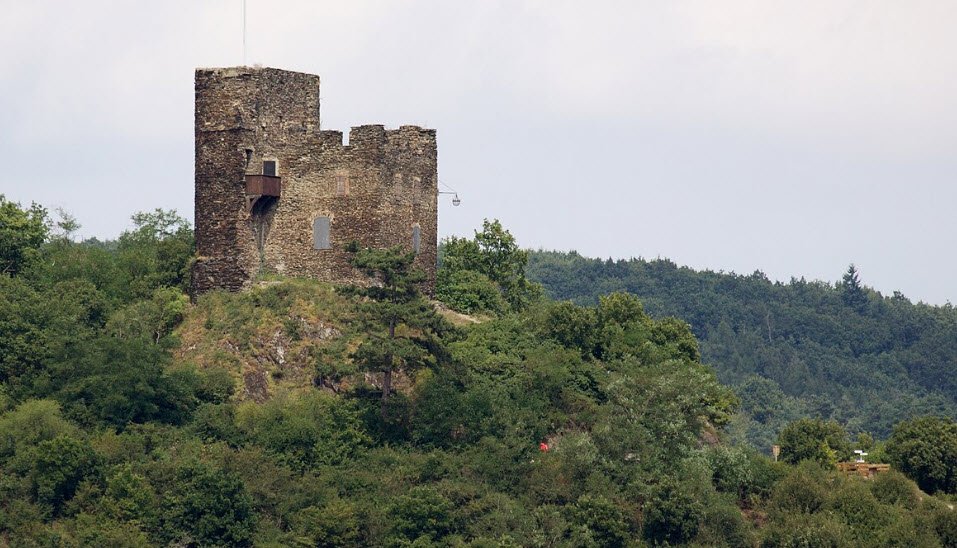 Ruine Burg Rheinberg, Lorch, Hesse, Germany, Germany